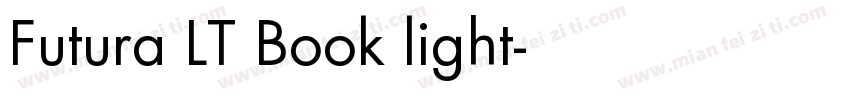 Futura LT Book light字体转换